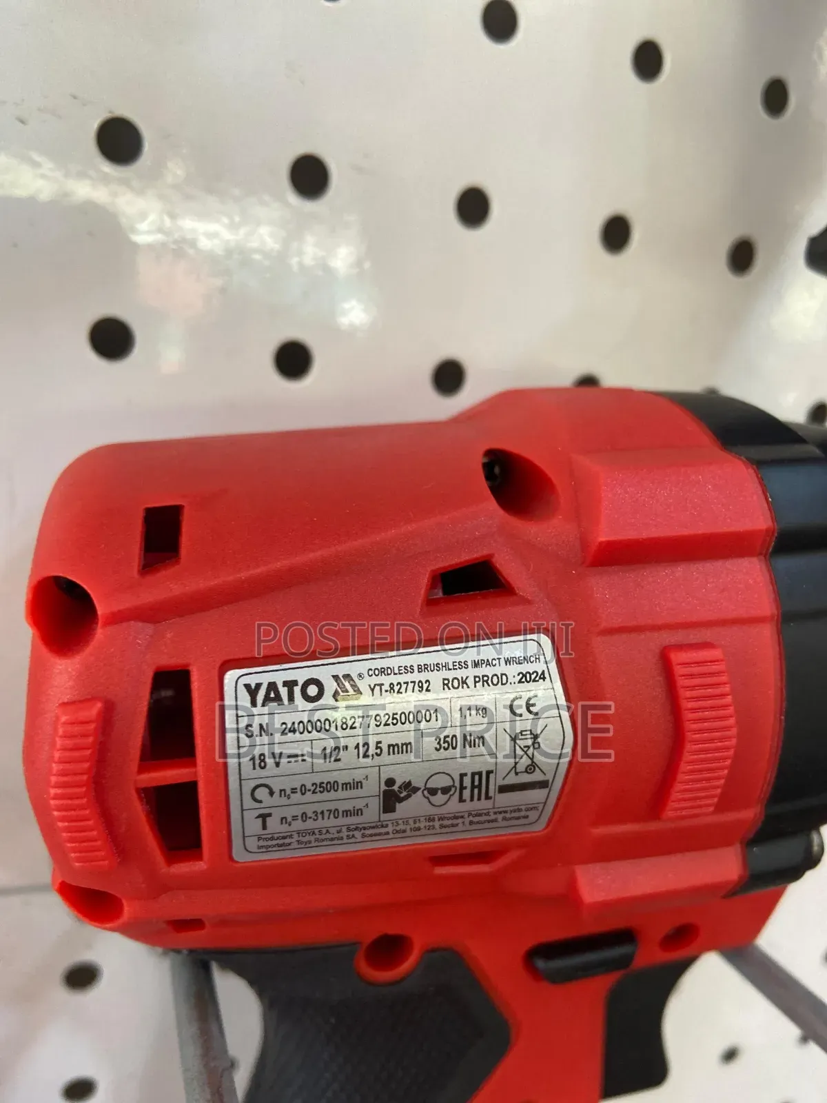 Yato Cordless Impact Wrench Yt-827792