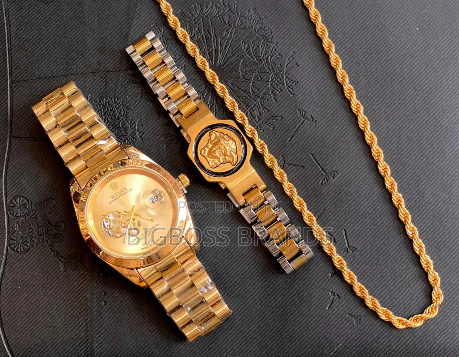 Rolex Set, Watch ,Bracelet, Chain