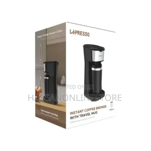 Lepresso Coffee Maker With Travelling Mug 450W – Black