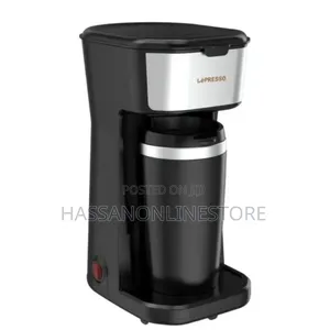 Lepresso Coffee Maker With Travelling Mug 450W – Black