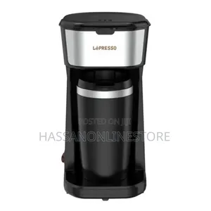 Lepresso Coffee Maker With Travelling Mug 450W – Black