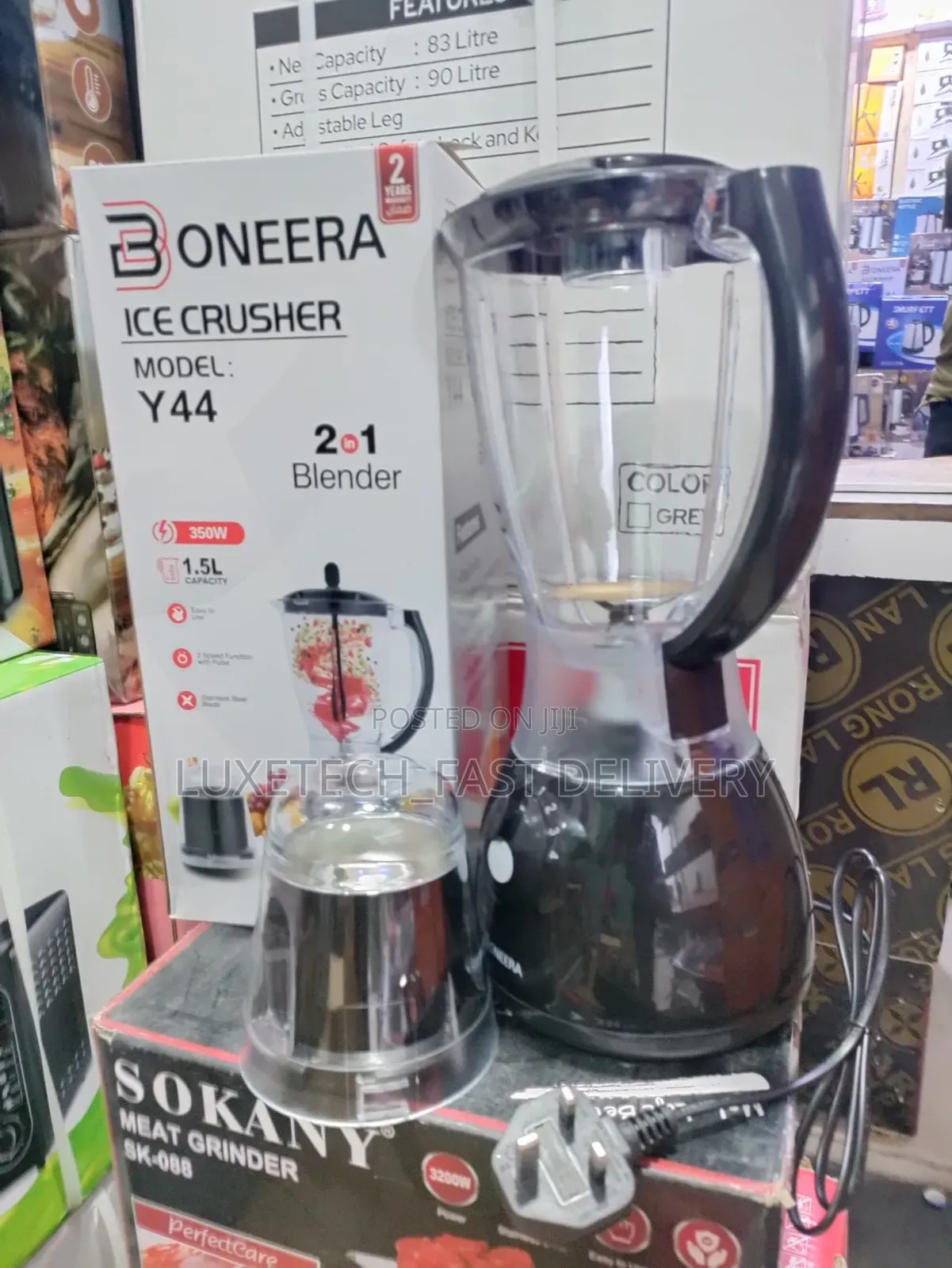 Boneera Electric Blender 1.5L 2 in 1
