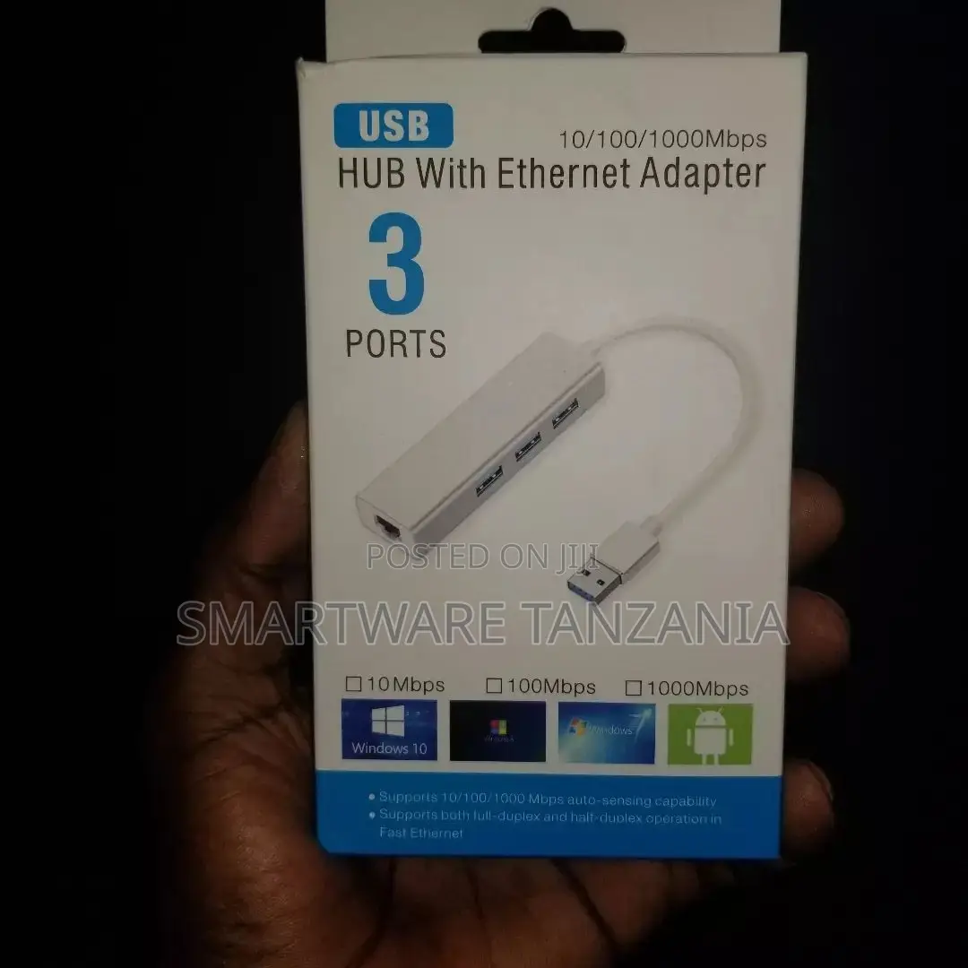 USB3.0 Ports HUB + USB-C / Type-c Gigabit Ethernet Adapter