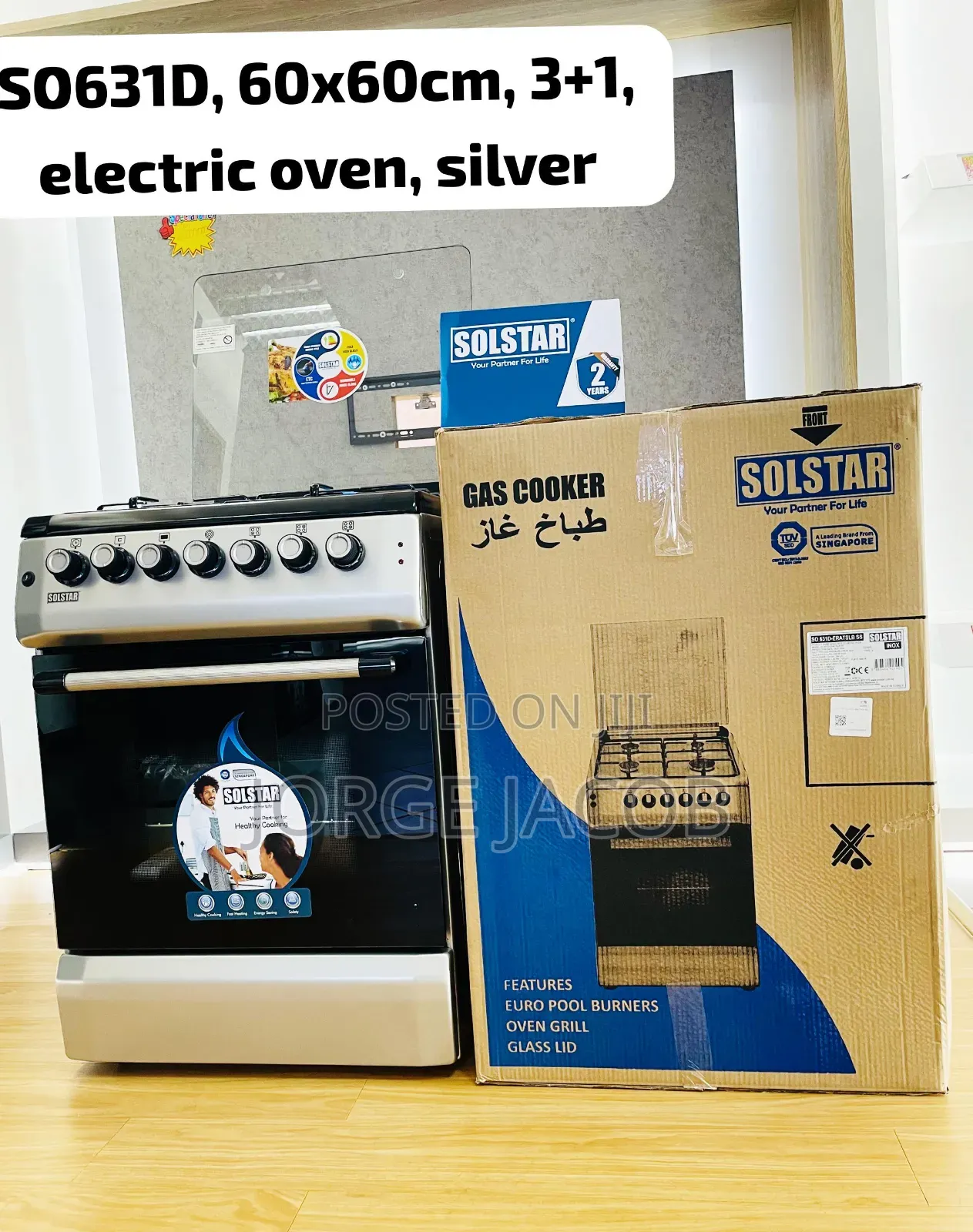 Solstar 60*60 Electric and Gas Burner