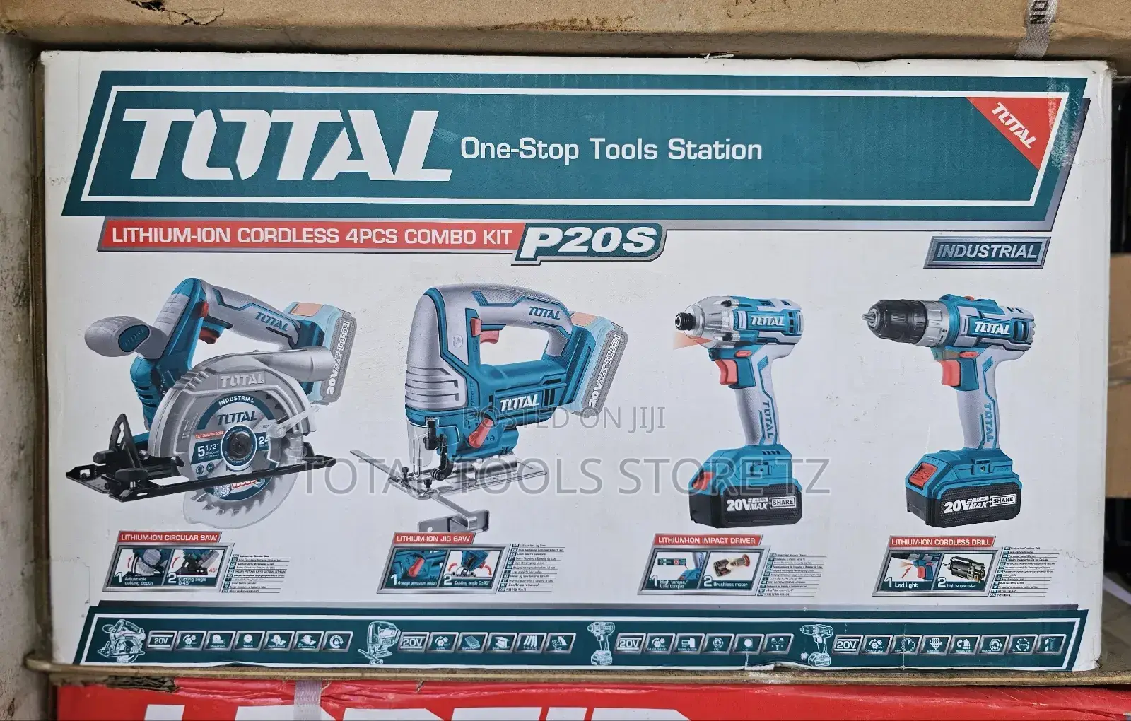 Total Lithium Cordless 4pcs Combo KIT