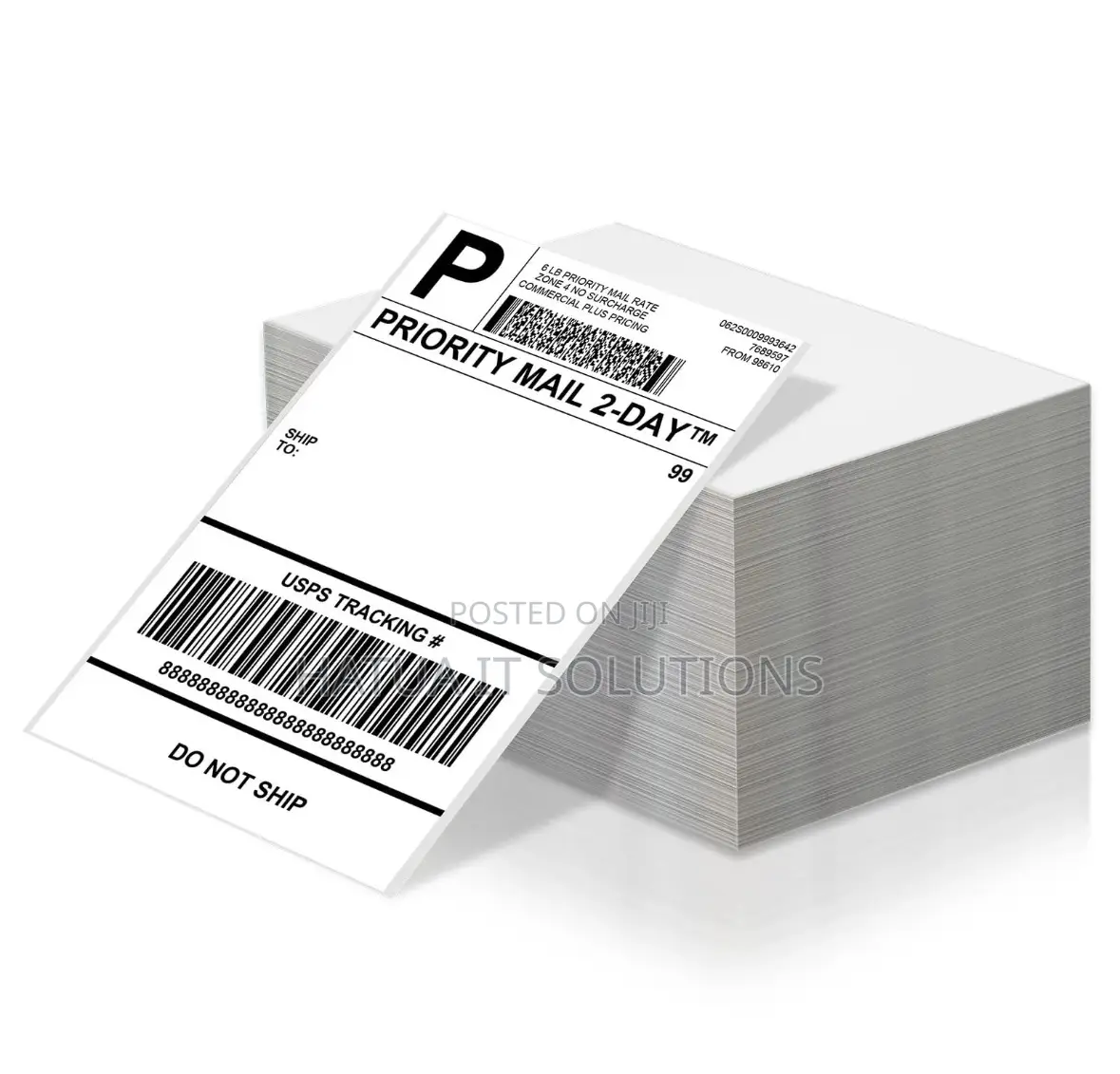 Fanfold Shipping Barcode Labels 4X6 Inch,500PCS