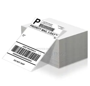 Photo - Fanfold Shipping Barcode Labels 4X6 Inch,500PCS
