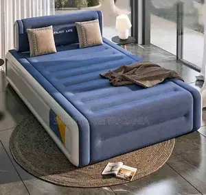 Inflatable Air Bed Self-inflating, Built-in Electric Pump
