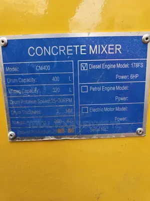 Vackson Concret Mixer 400L