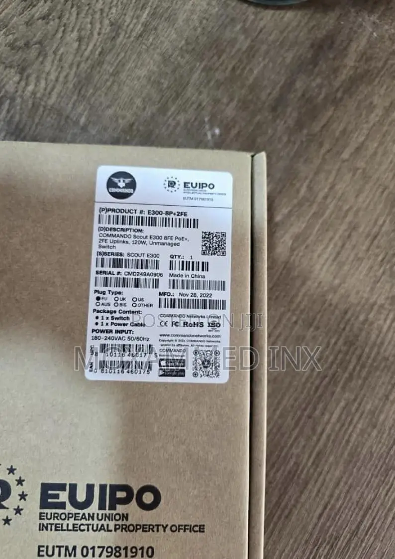 Commando 8 POE Fast Ethernet Switch With 2FE Uplink