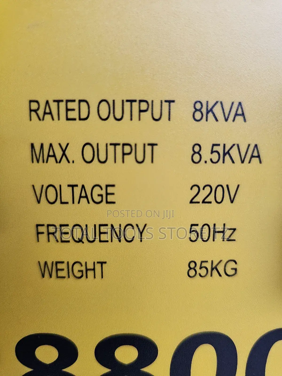 Osaka Gasoline Generator R8800D Model 8kva/Kw
