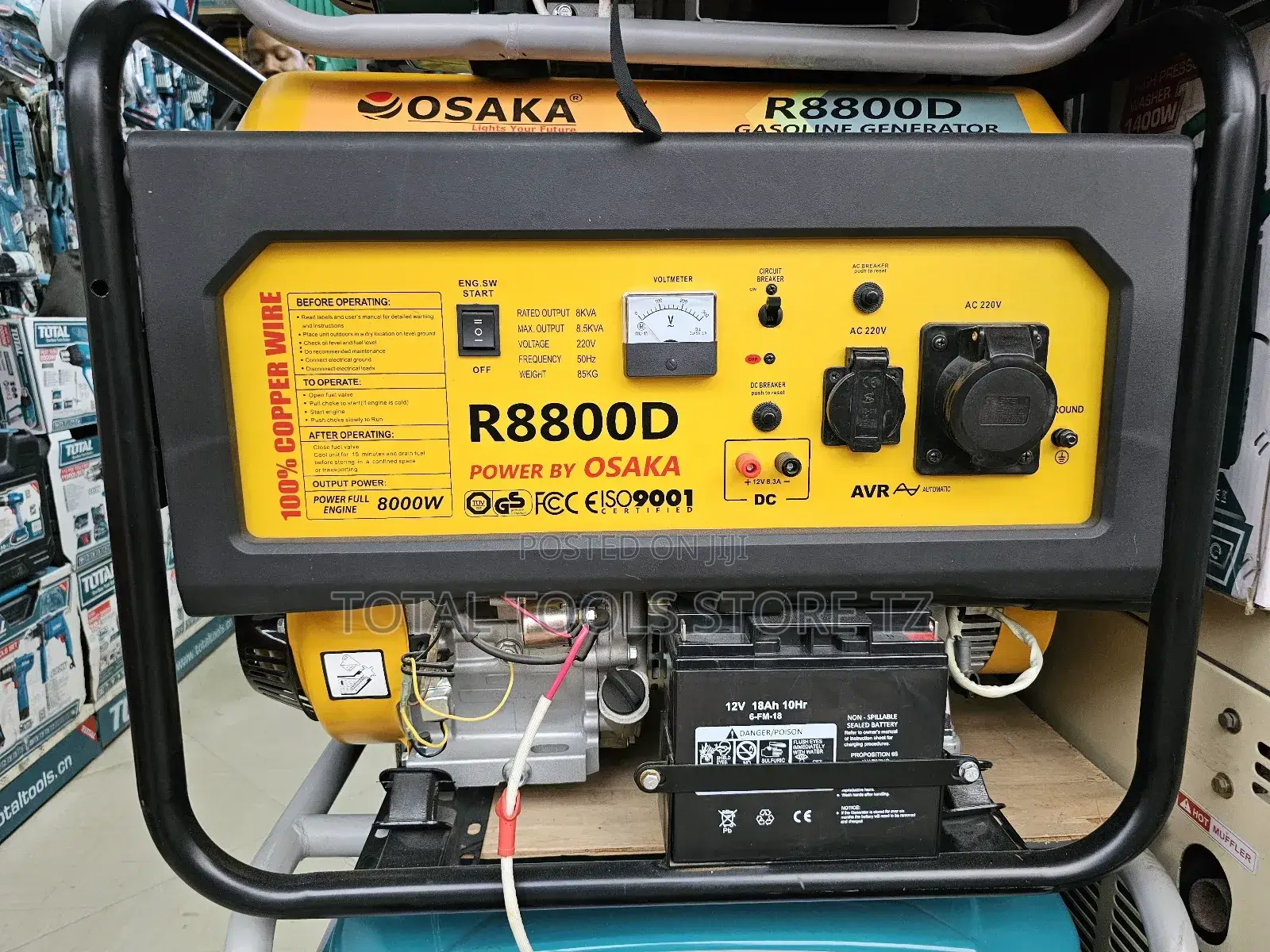 Osaka Gasoline Generator R8800D Model 8kva/Kw