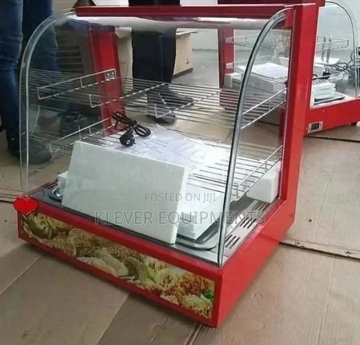 Countertop Electric Food Warmer Showcase, 2 Trays