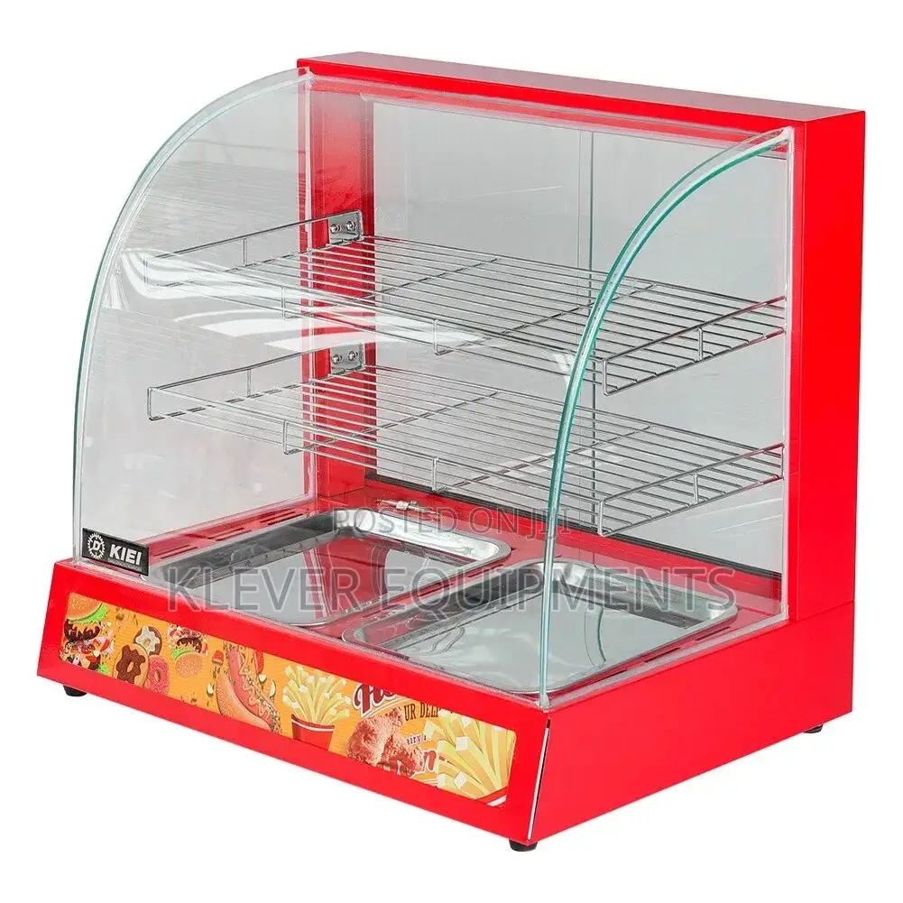 Countertop Electric Food Warmer Showcase, 2 Trays