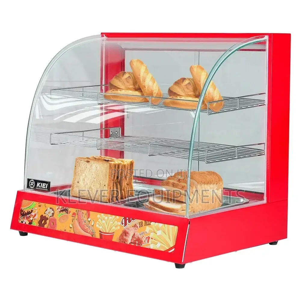 Countertop Electric Food Warmer Showcase, 2 Trays