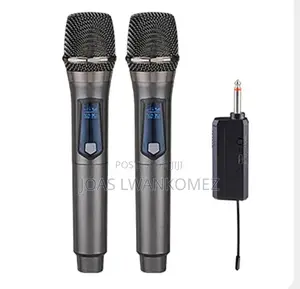 Wireless Microphone With Receiver ( 2 Microphone).