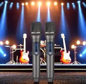 Wireless Microphone With Receiver ( 2 Microphone).
