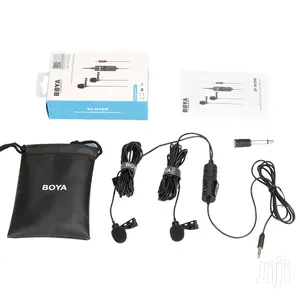 BOYA BY-M1DM Dual Head Lavalier Condenser Microphone