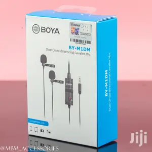 BOYA BY-M1DM Dual Head Lavalier Condenser Microphone