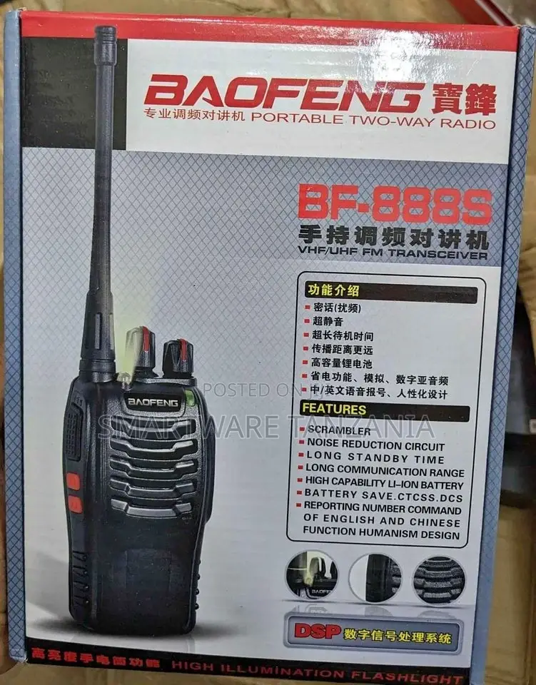 BF-888S Walkie Talkie Handheld Ham Two-way Radio Long Range