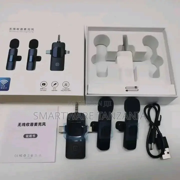 3-in-1 Wireless Collar Clip Microphone Clip-on Microphone