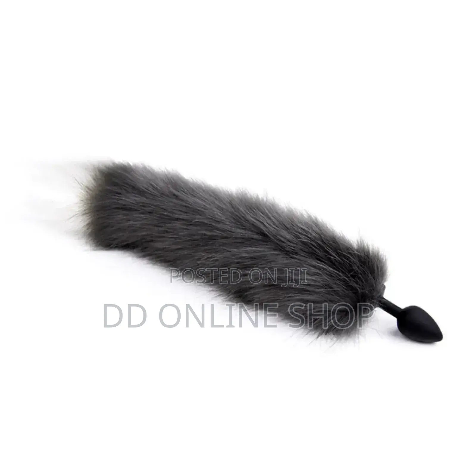 Gray Wolf Tail Plug SILVER