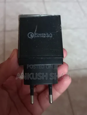 Digital Led Realtime Display 3 Usb Slots Charger Adapter