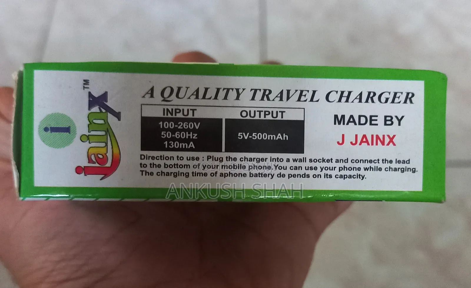 Travel Adapter Charger Plug EU Pin
