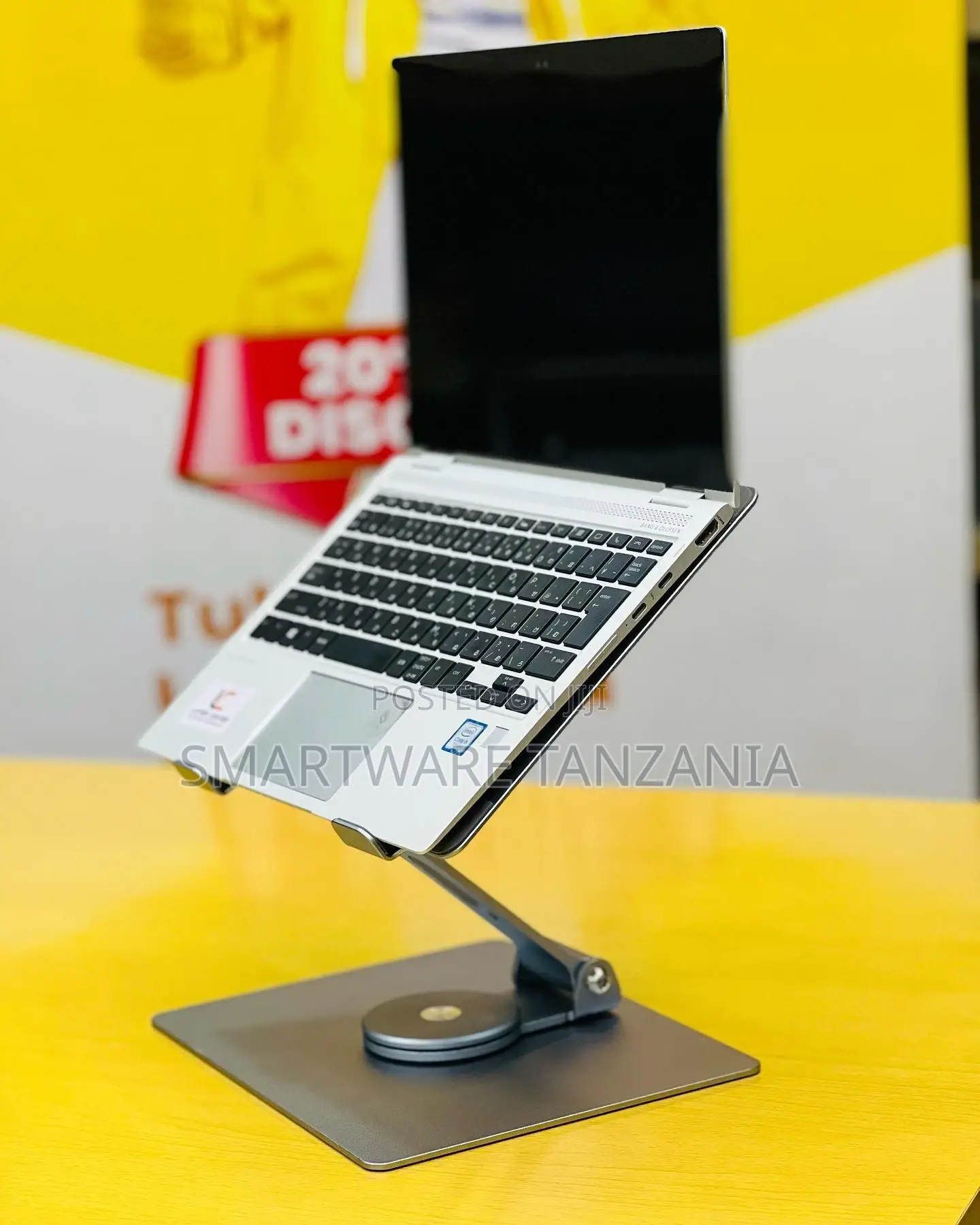 Adjustable Laptop Stand With 360 Degree Rotating Base Holder