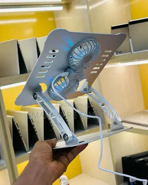 Adjustable Laptop Stand With Cooling Fan, Aluminium Alloy