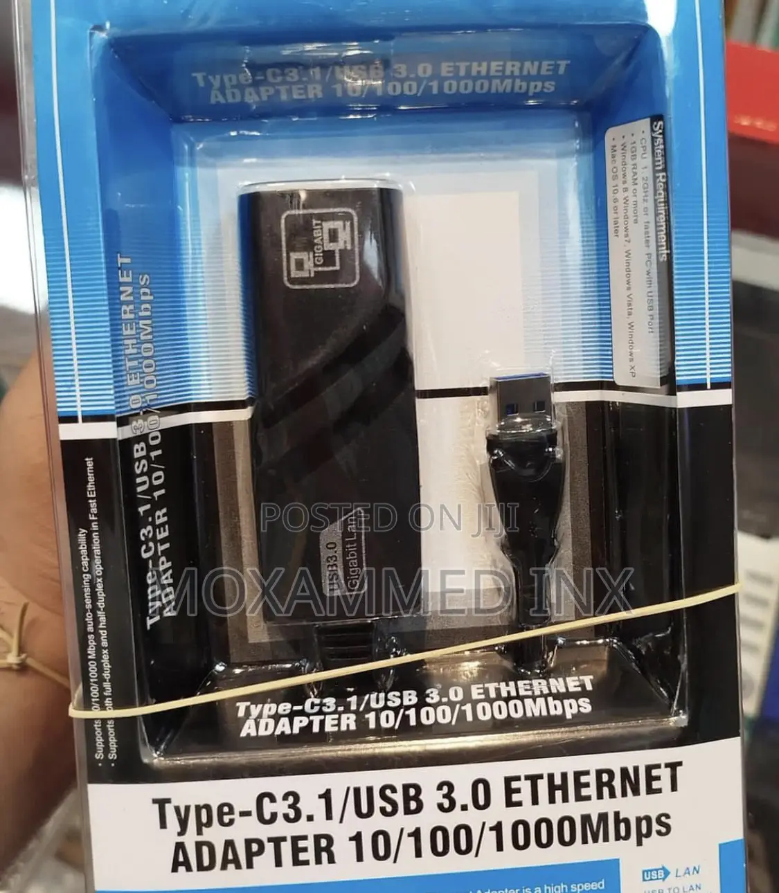 Type-C3.1/Usb 3.0 ETHERNET ADAPTER 10/100/1000mbps the Tye
