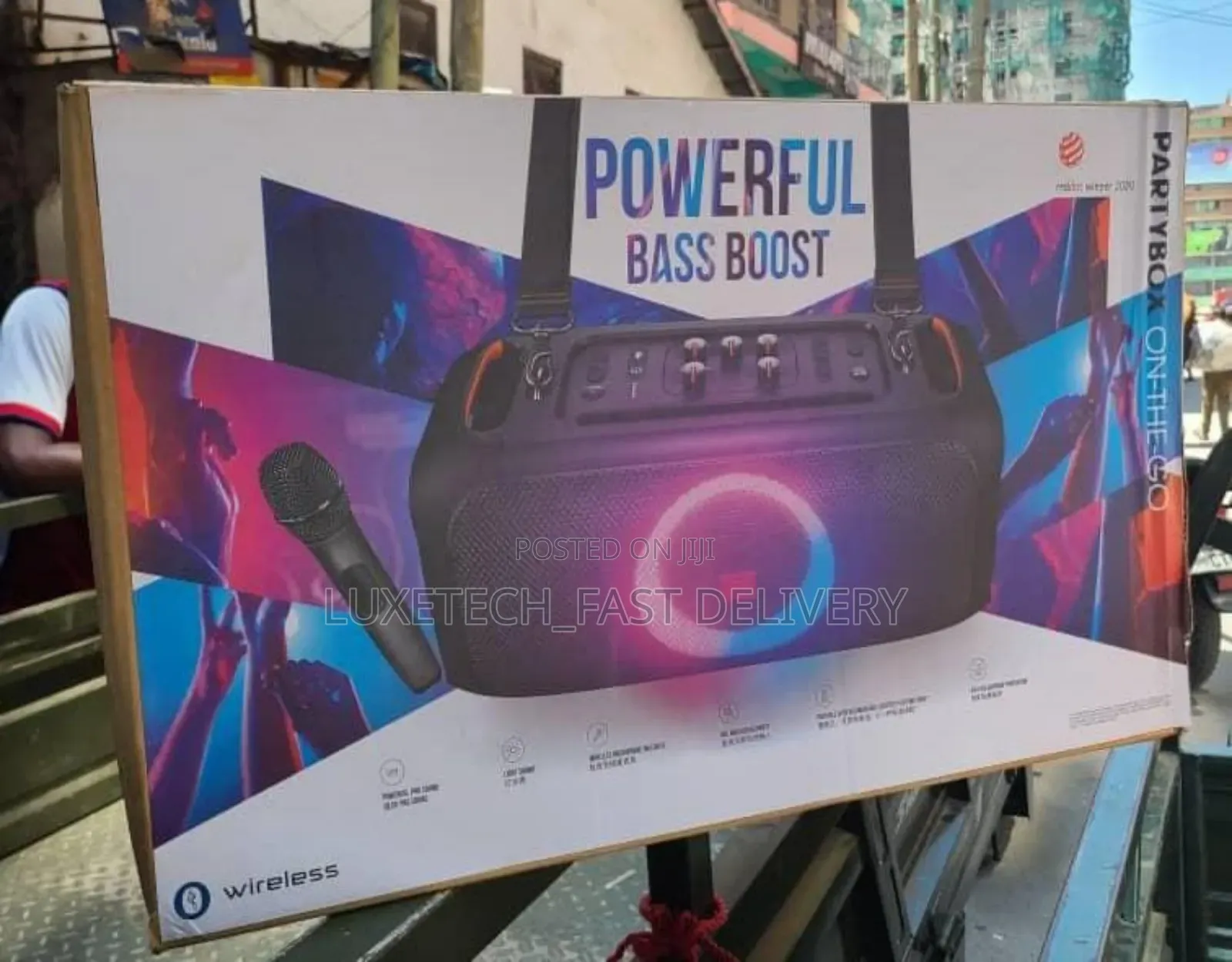 JBL Party on the Go Wireless Portable Speaker With Mic