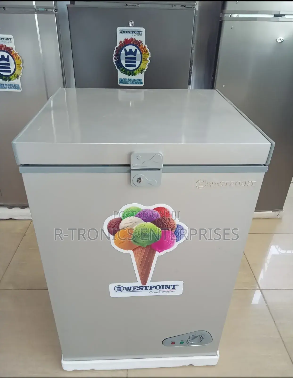 Westpoint Chest Freezer Fast Cooling, Energy Saving 100litre
