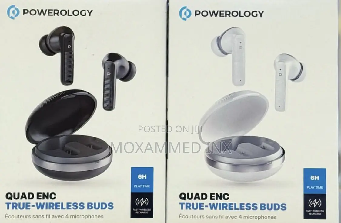 Powerology Quad Enc True-Wireless Buds