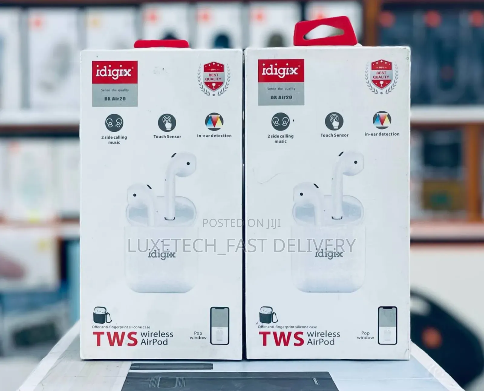 IDIGIX DX AIR20 TWS in-Ear Wireless Earbuds With Case White
