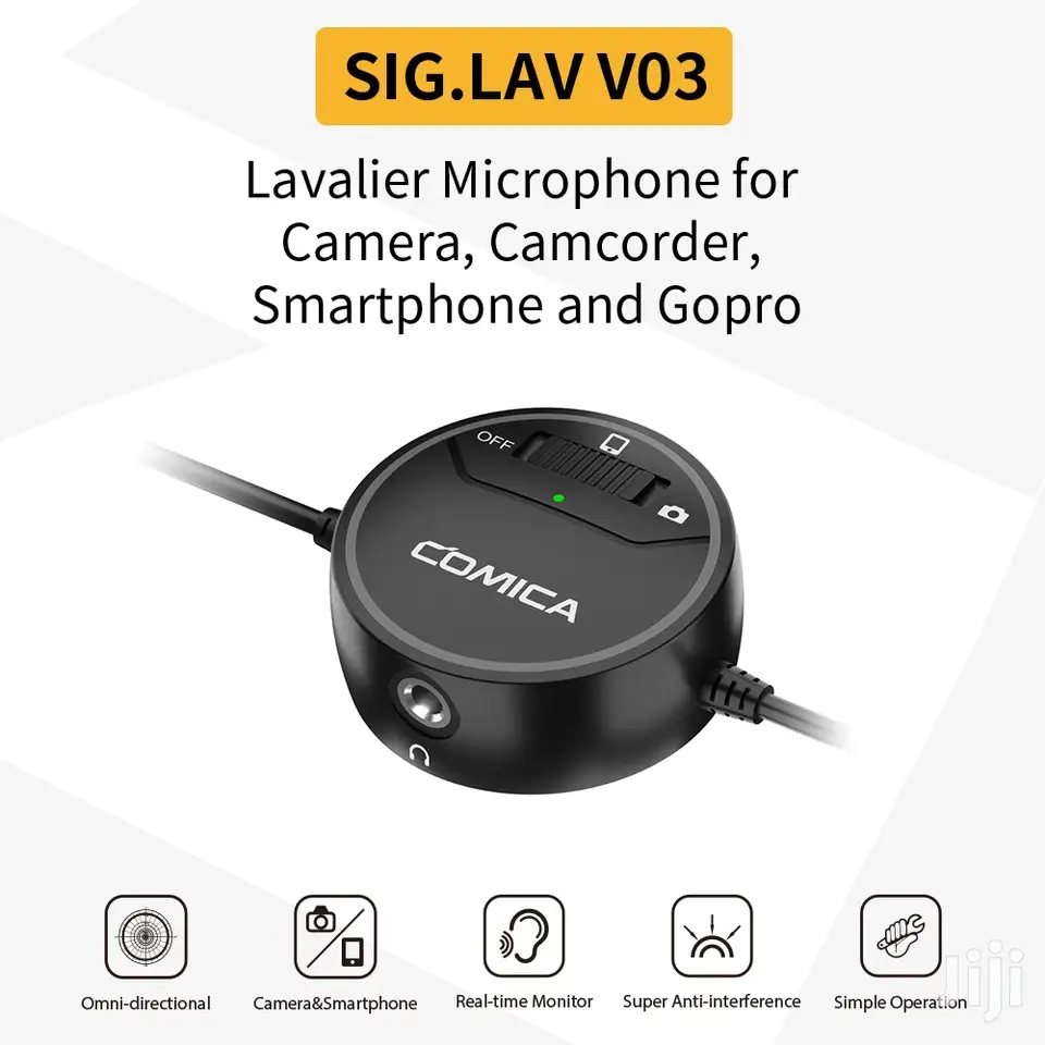 COMICA SIG.LAV V03 Omni-directional Lavalier Microphone