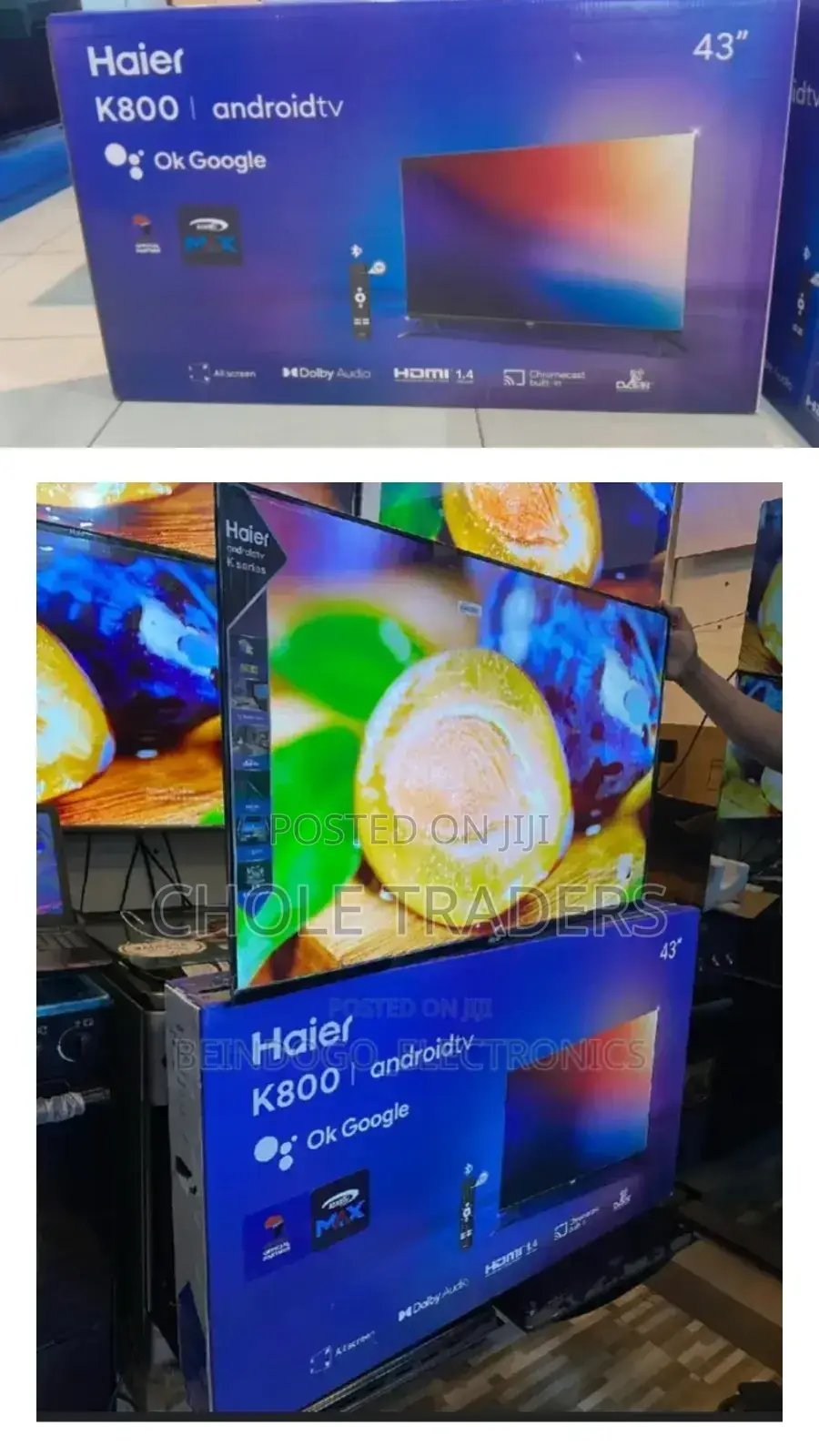 Haier 43 Inch HD LED Smart Android TV - Series