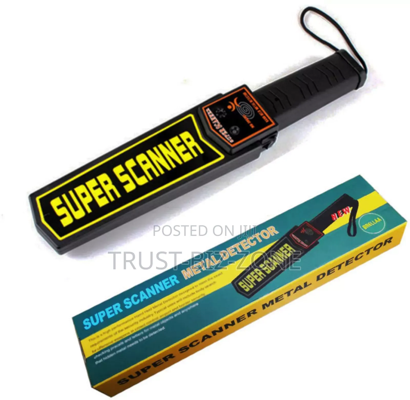 Detector Super Scanner With Battery 9v And Charge Full Set