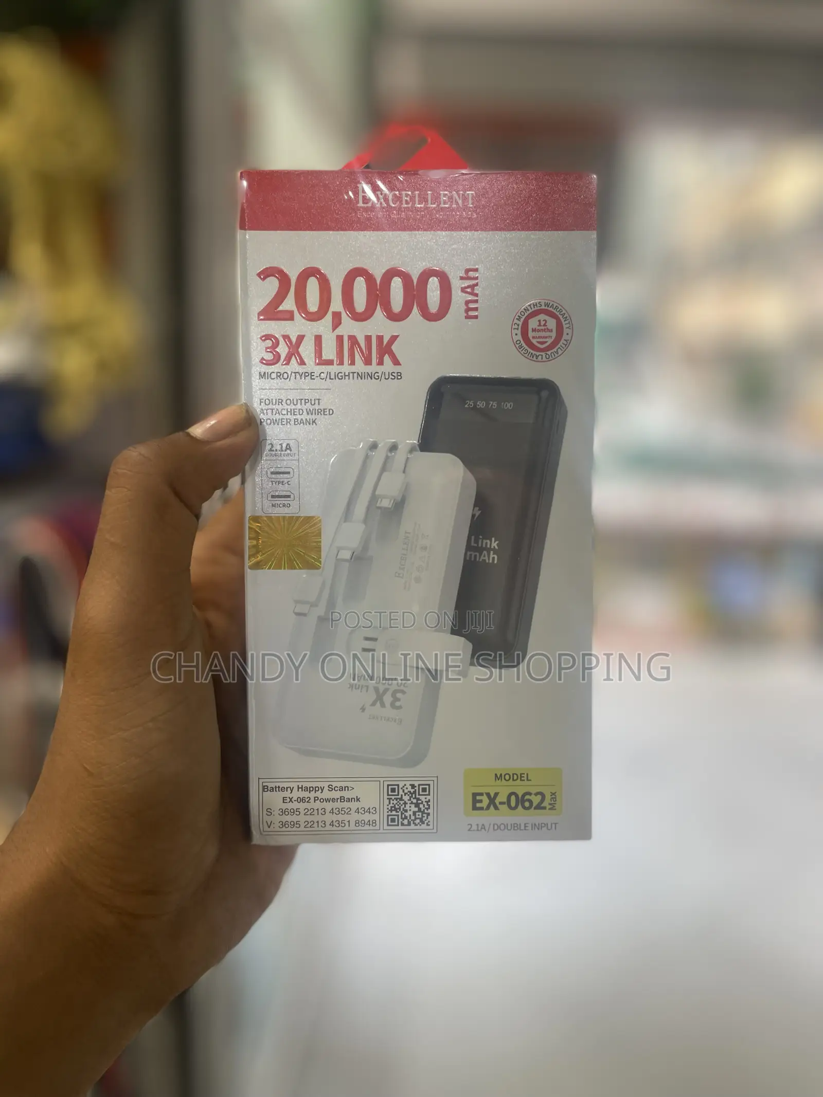 Excellent Power Bank With 20,000mah