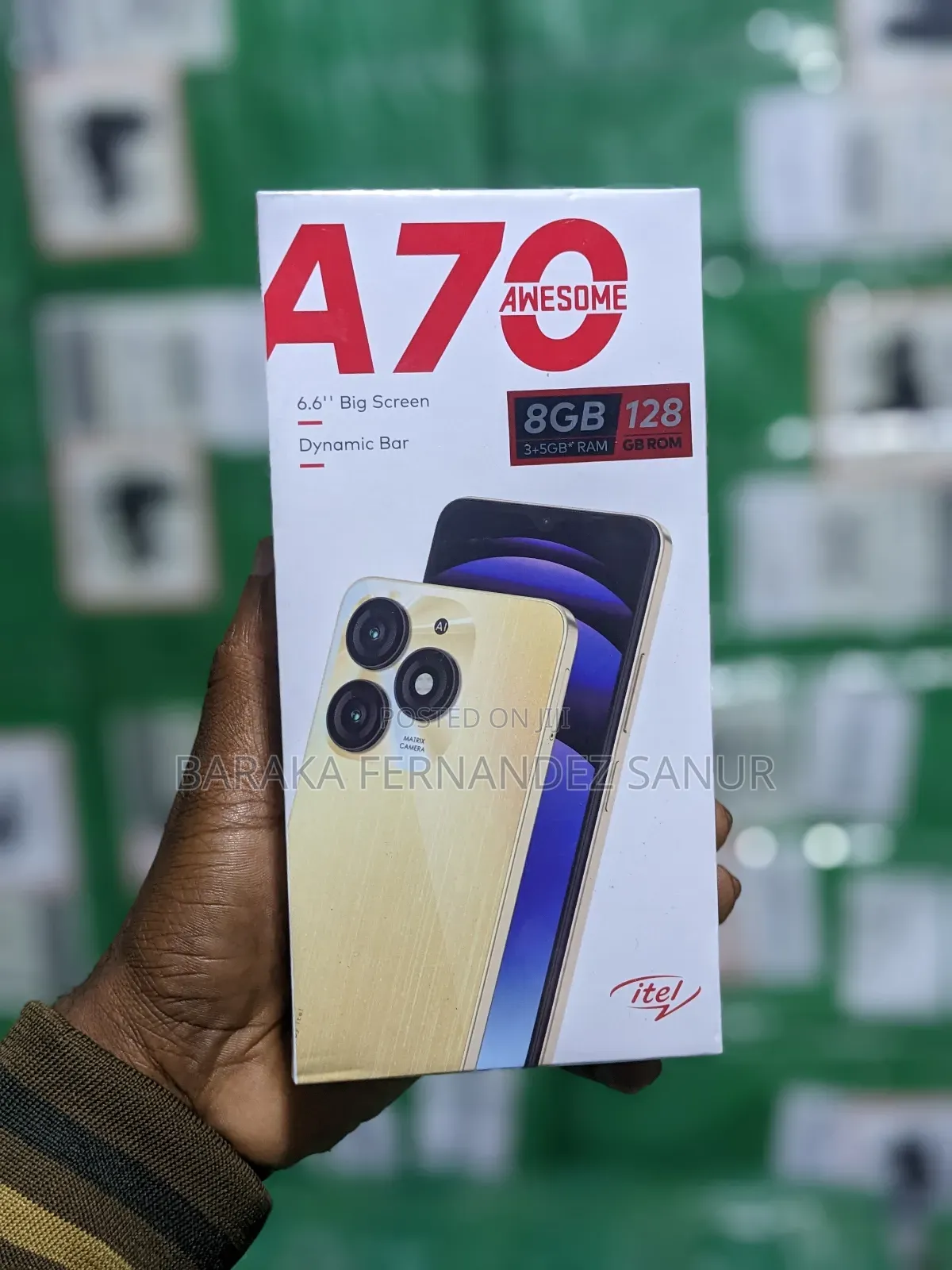 New Itel A70 128 GB Gold