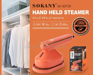SOKANY SK-3071R 1200W Vertical Steam Travel Iron