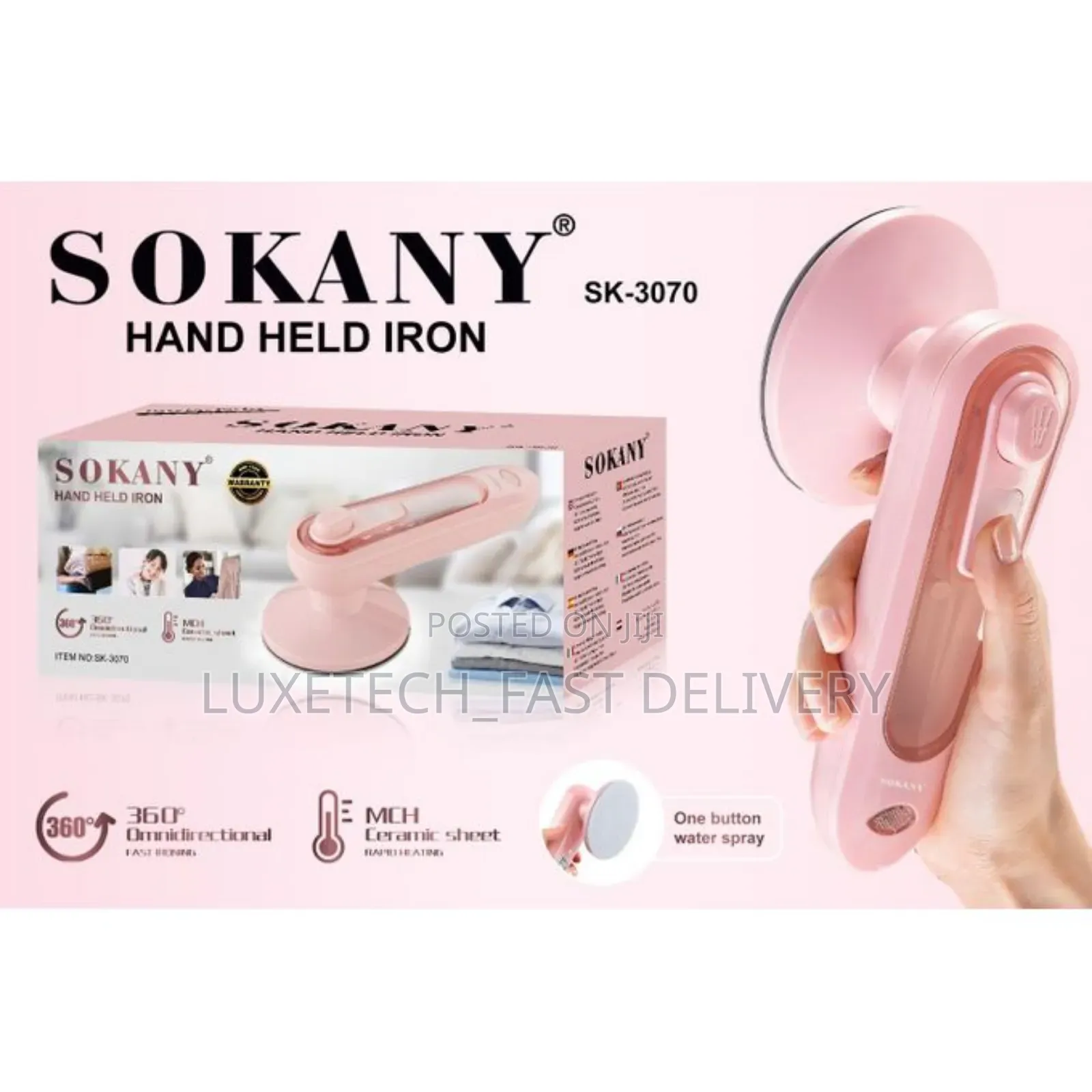 Sokany Travel Hand Held Iron Sk-3070/Garment Steam Brush