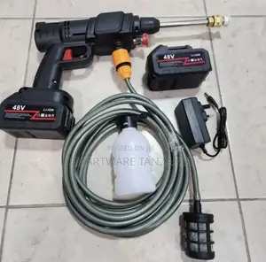 Cordless High Pressure Car Washer Spray Water Gun 2 Battery