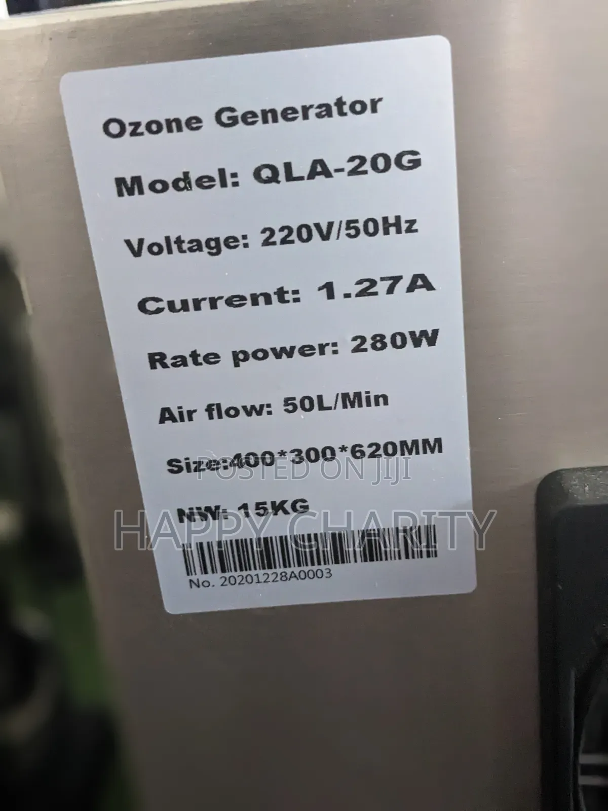 Ozone Generator (15kg)