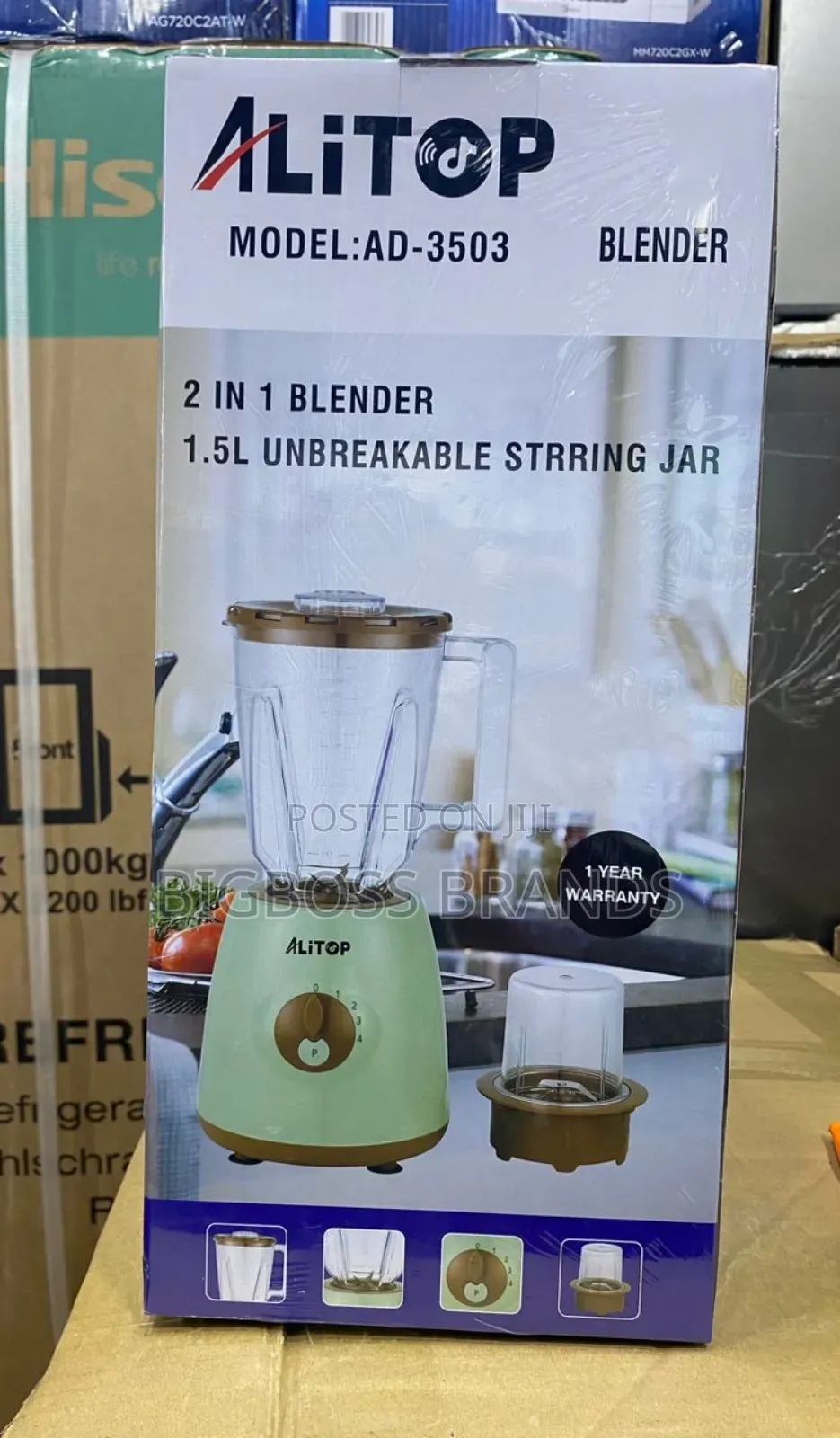 Alitop Blender 1.5L 2 in 1