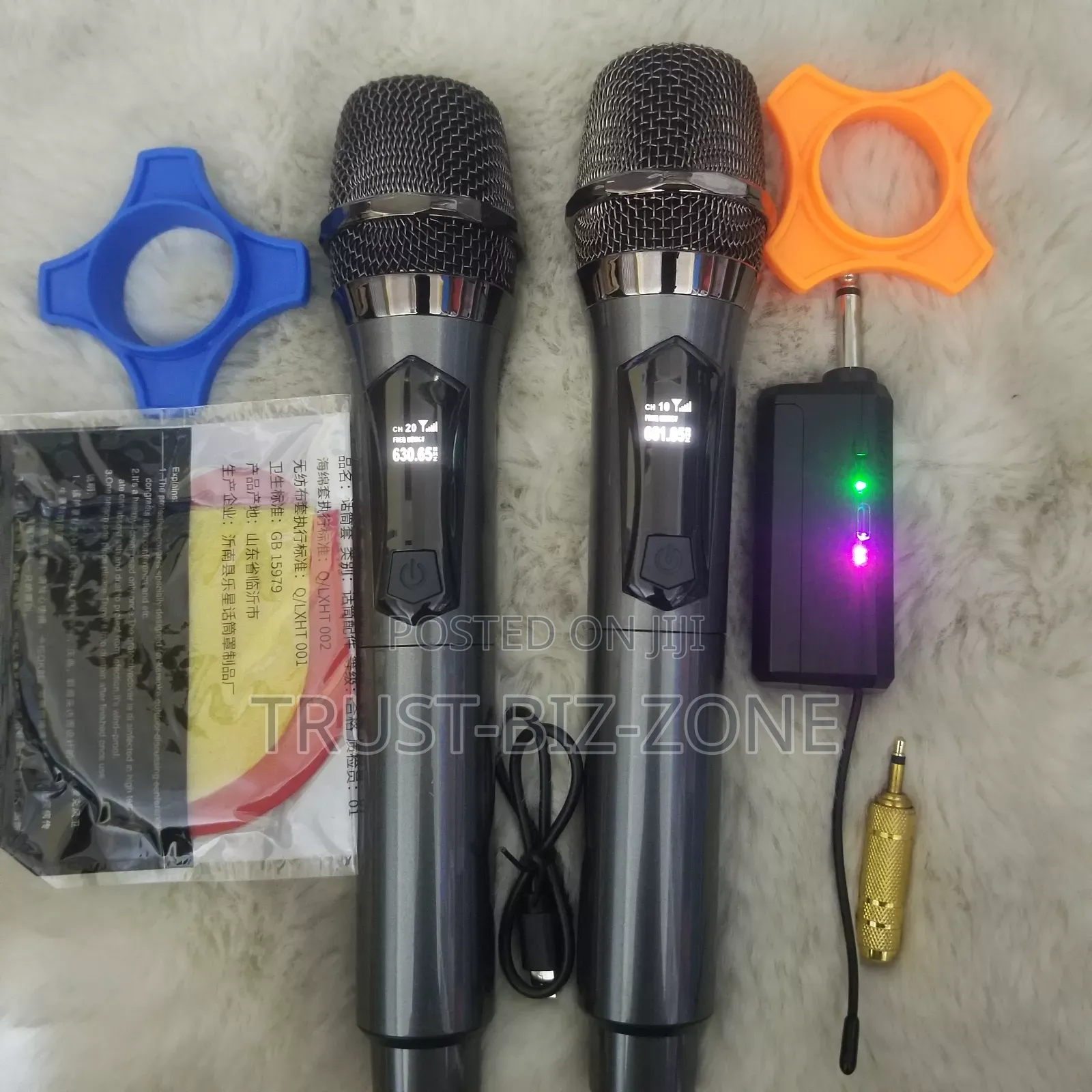 Double Wireless Rechargeble Microphone