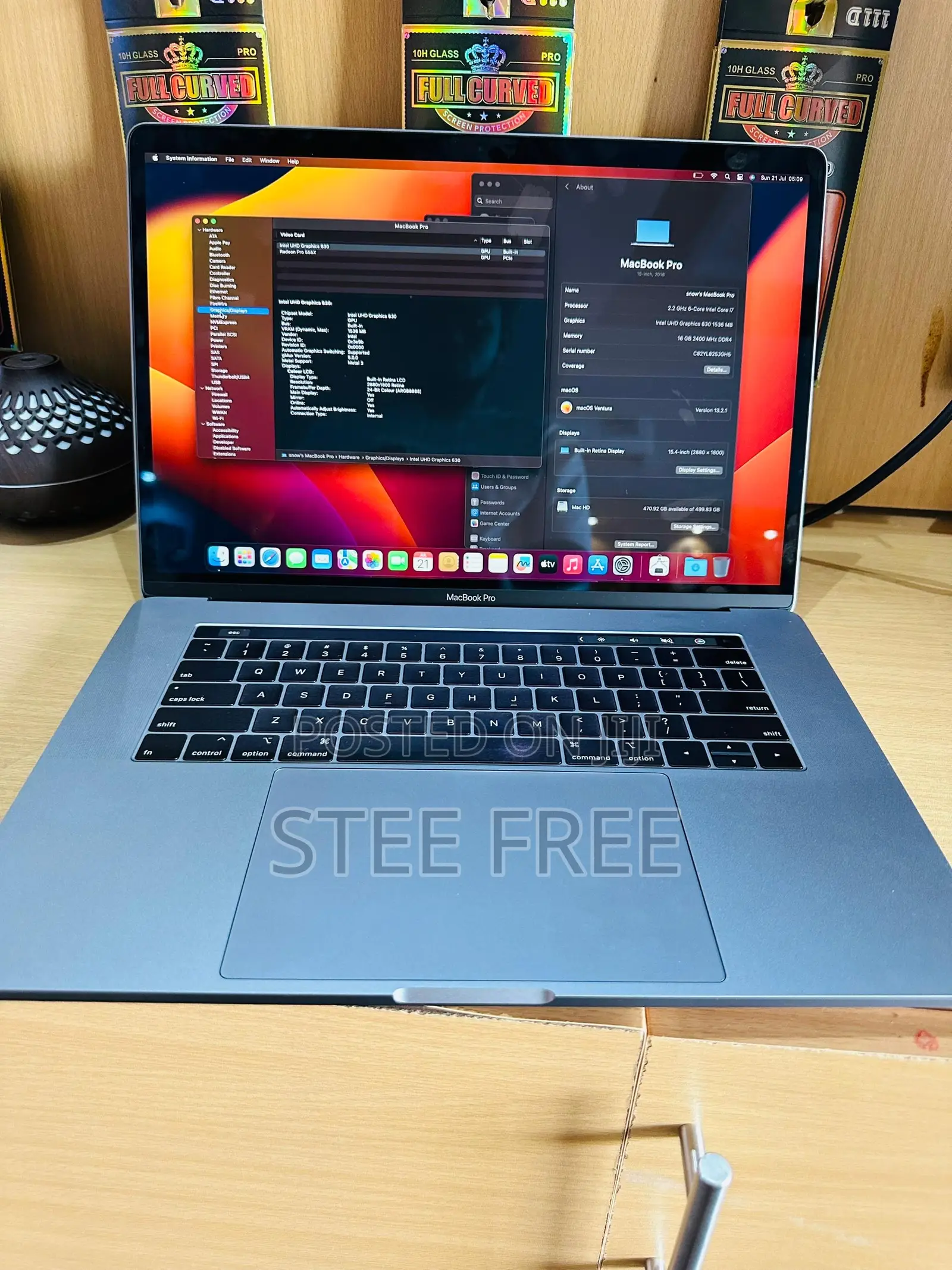 Laptop Apple MacBook Pro 2018 16GB Intel Core I7 SSD 512GB