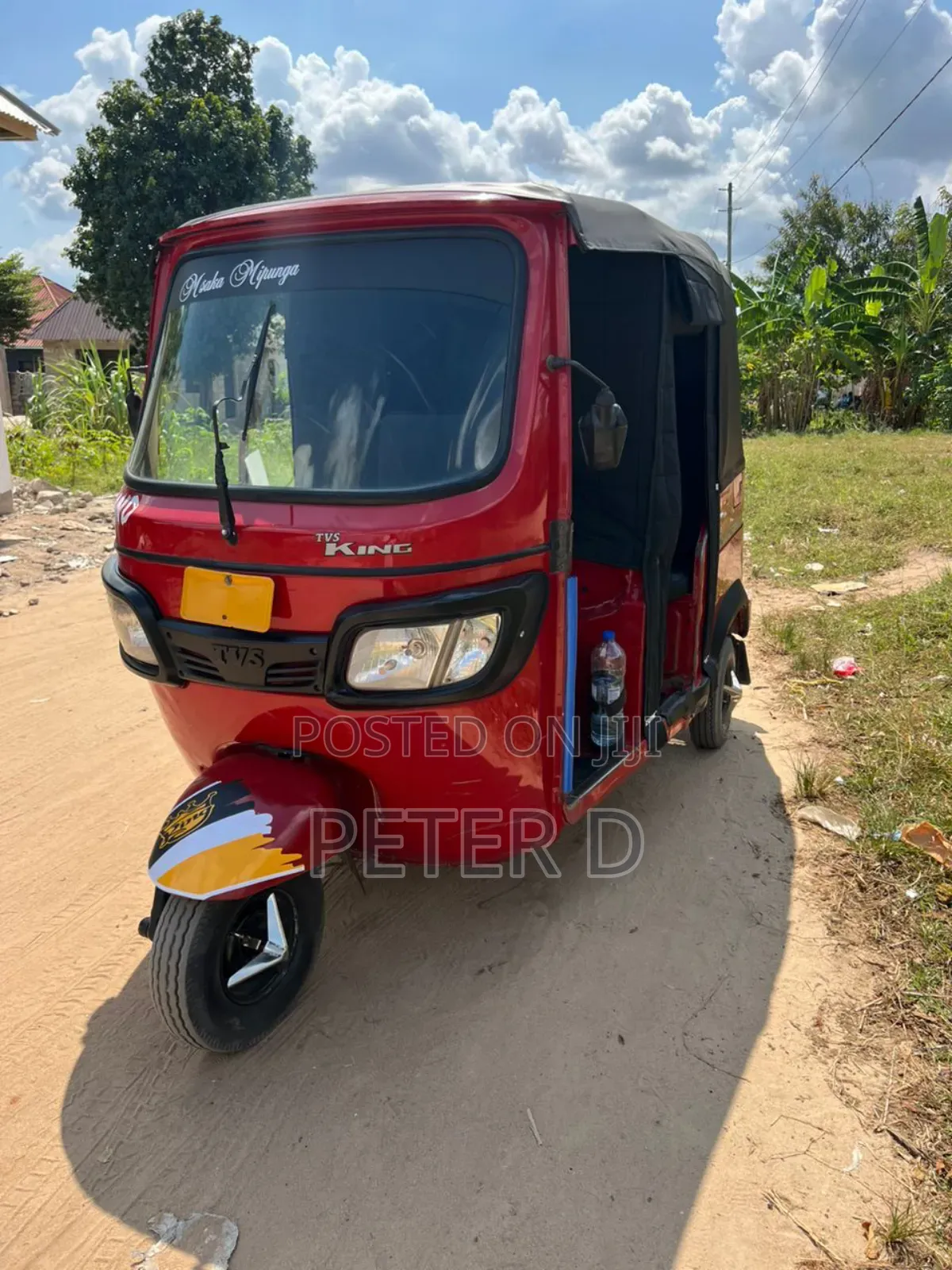 TVS King Deluxe Plus iTouch Start 2023 Red