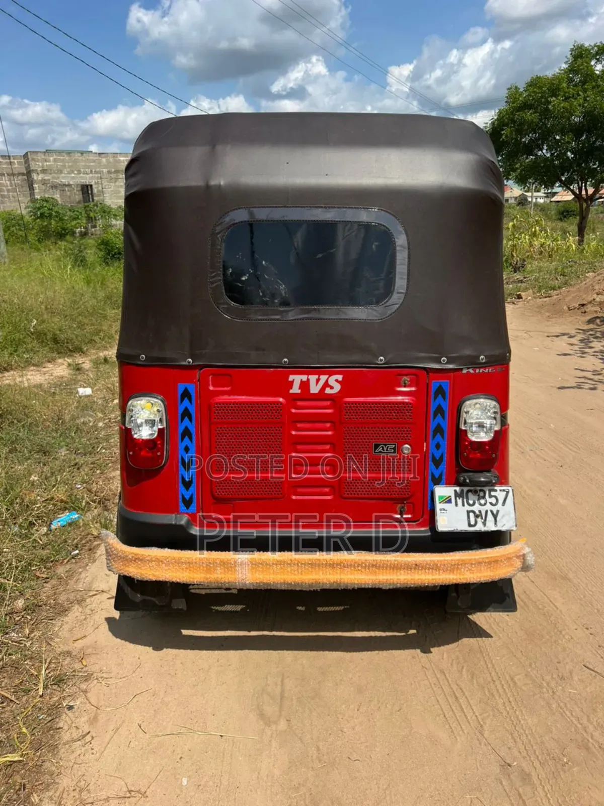 TVS King Deluxe Plus iTouch Start 2023 Red