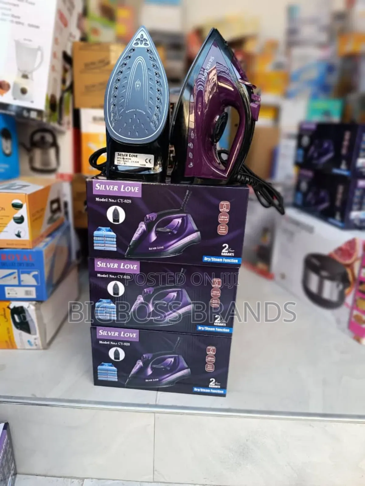 Silver Love Steam Iron